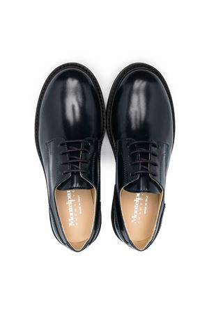 Navy blue calfskin lace-up MONTELPARE TRADITION KIDS | MT1980202